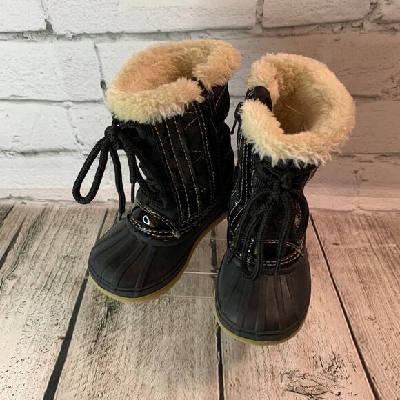KHOMBU Girl’s Black Cold Weather Boots / Size: 7 - Picture 1 of 13